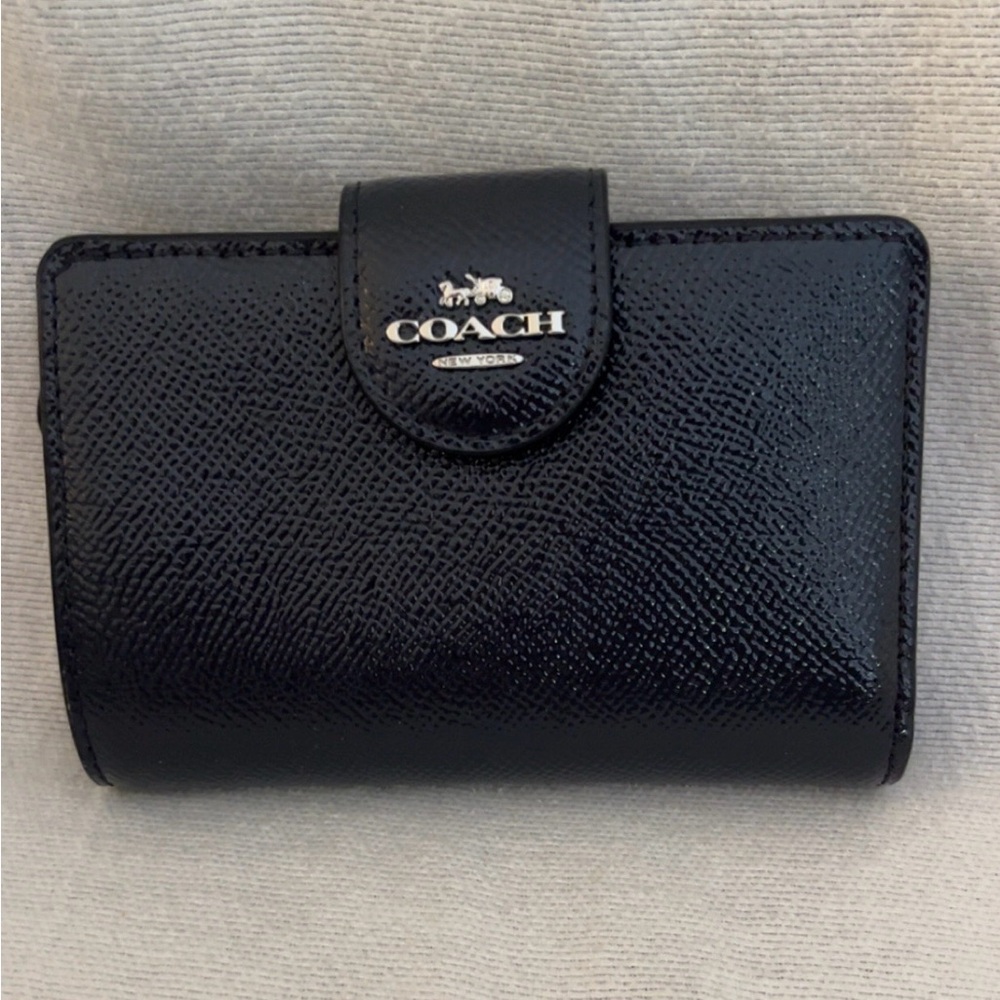 Coach Black Textured Women's Wallet
